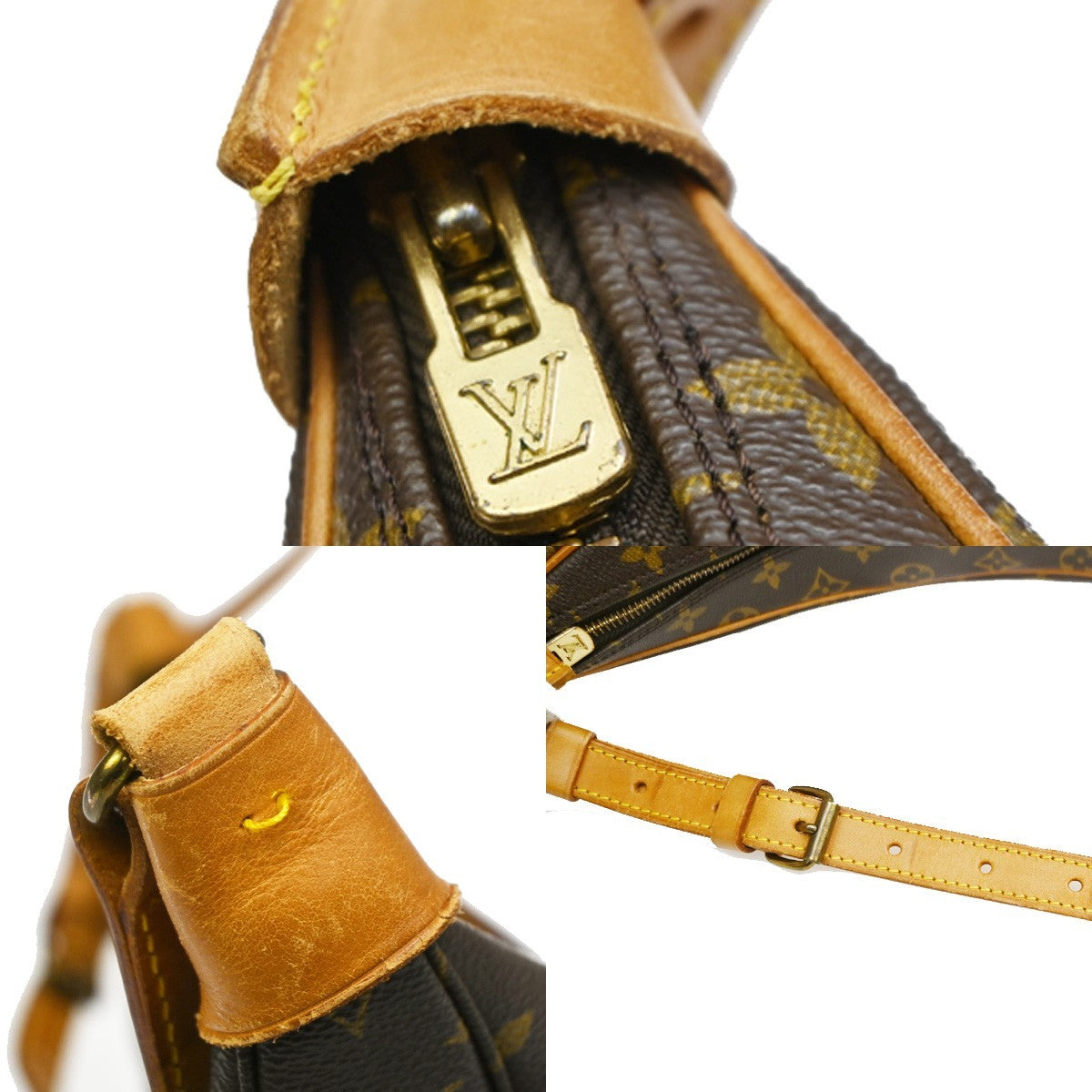 Louis Vuitton Boulogne Monogram Canvas, Brown, Canvas, Handbag