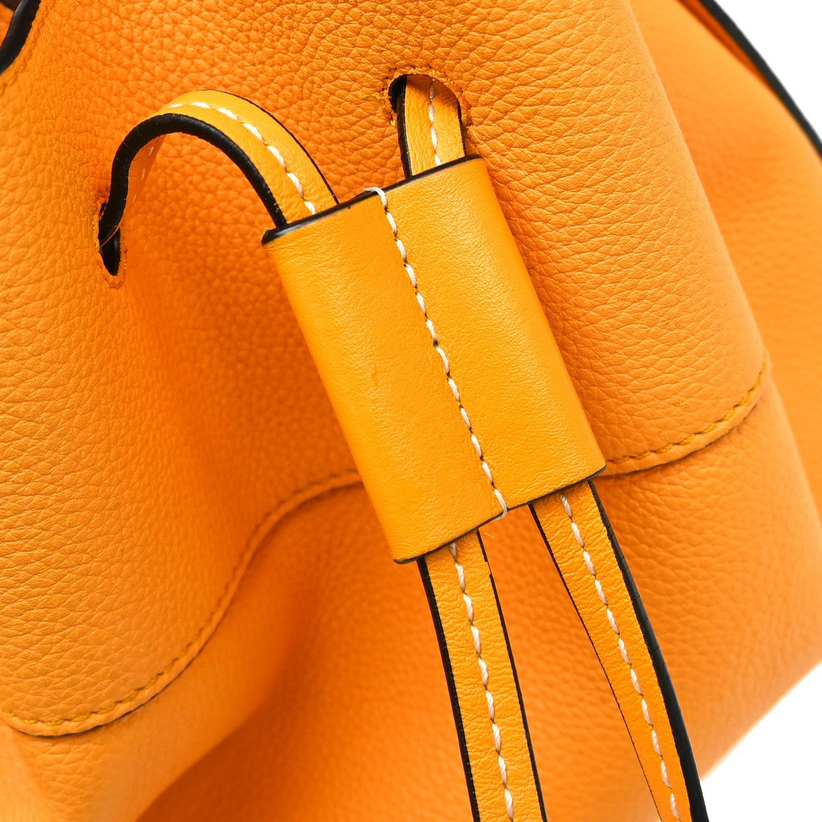 Loewe Hammock Leather, Orange, Leather, Handbag
