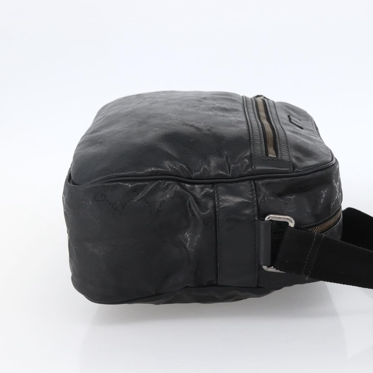 Gucci Zip Messenger GG Imprime, Black, Canvas, Handbag
