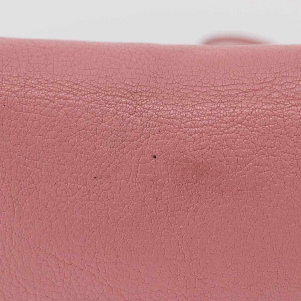 Miu Miu Madras Shoulder Leather, Pink, Leather, Crossbody Bag