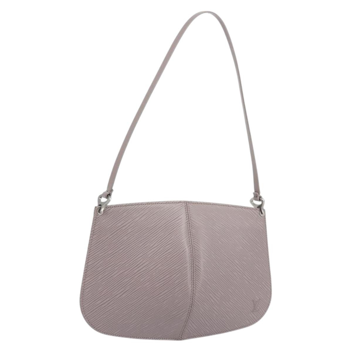 Louis Vuitton Demi Lune Pochette Epi Leather, Purple, Leather, Clutch