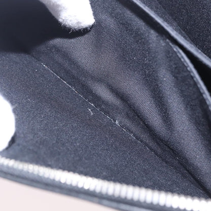 Saint Laurent Letters Zip Clutch Leather, Black, Leather, Clutch