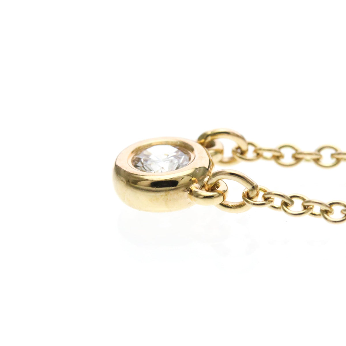 Tiffany & Co. Elsa Peretti Diamonds By The Yard Pendant 18K Rose Gold and Diamond, Gold, Pink Gold, Necklace