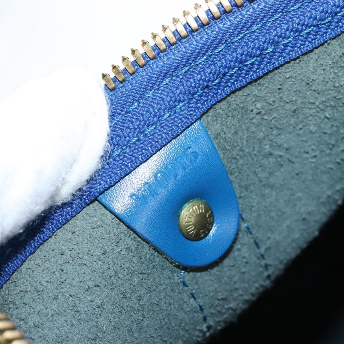 Louis Vuitton Keepall Epi Leather, Blue, Leather, Travel Bag