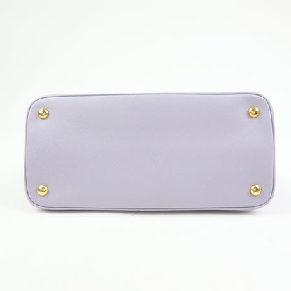 Prada Open Promenade Saffiano Leather, Purple, Leather, Handbag