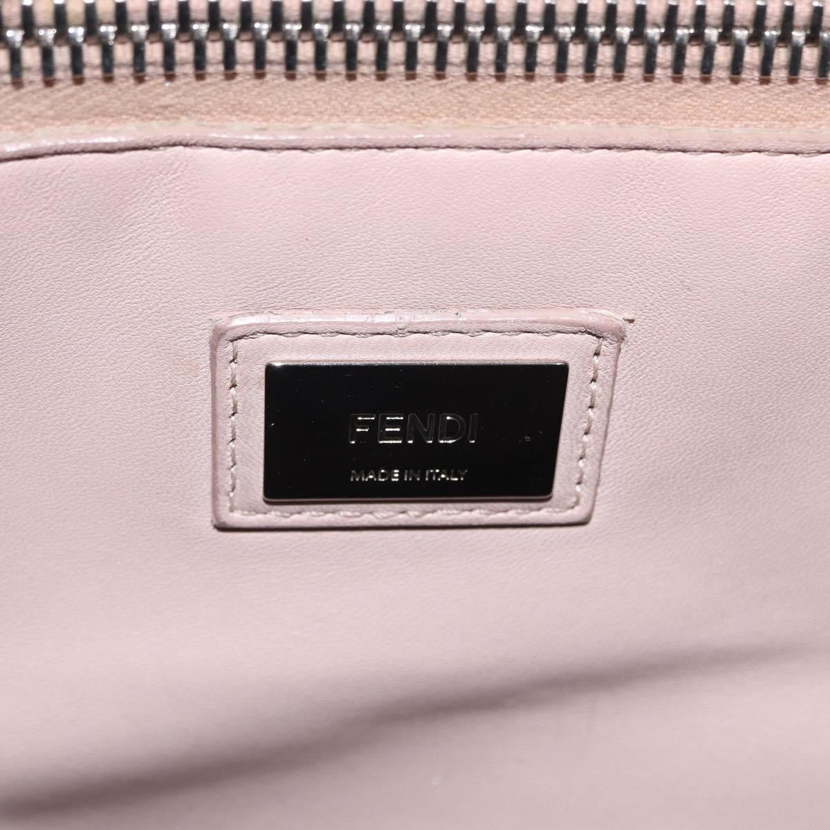 Fendi Peekaboo Ruffled Leather, Blue, Leather, Handbag
