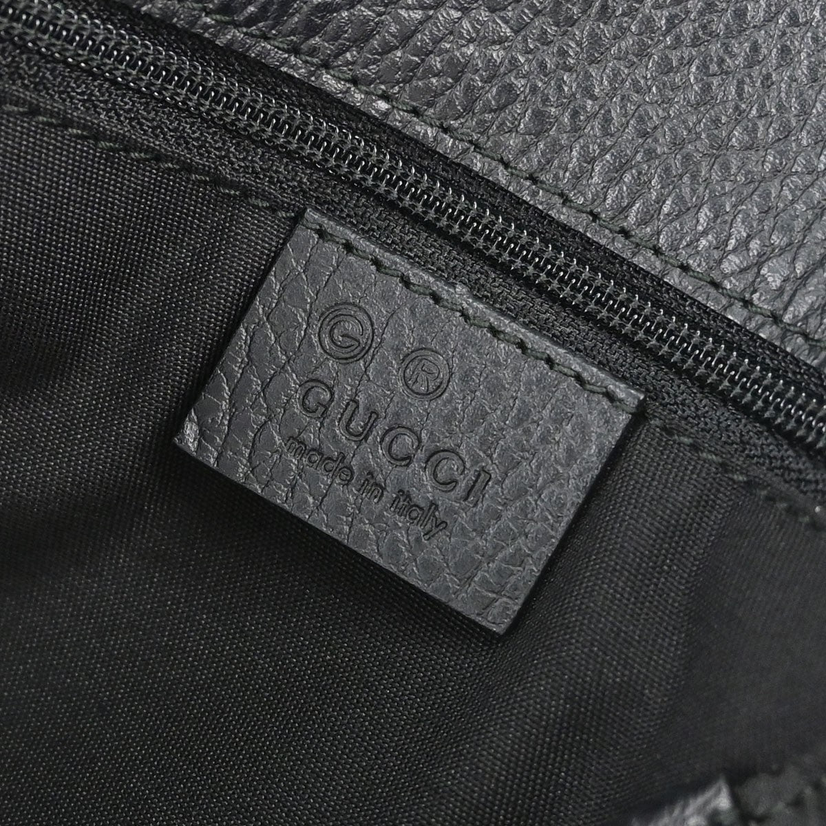 Gucci Vintage Open Shoulder Bag (Outlet) GG Canvas with Leather, Black, Canvas, Shoulder Bag