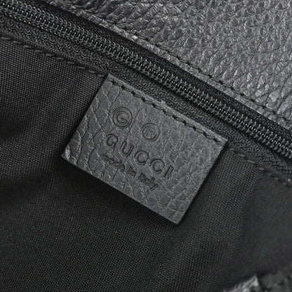 Gucci Vintage Open Shoulder Bag (Outlet) GG Canvas with Leather, Black, Canvas, Shoulder Bag