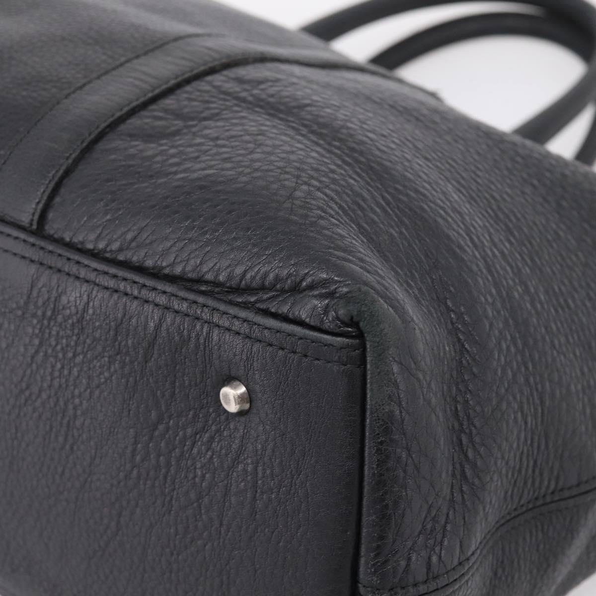 Burberry Black Label Leather, Black, Leather, Tote Bag