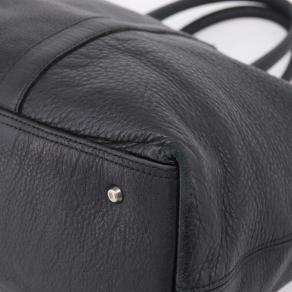 Burberry Black Label Leather, Black, Leather, Tote Bag