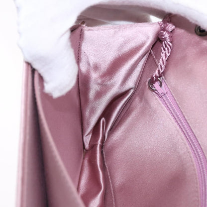 Bottega Veneta Flap Intrecciato Satin, Pink, Satin, Shoulder Bag
