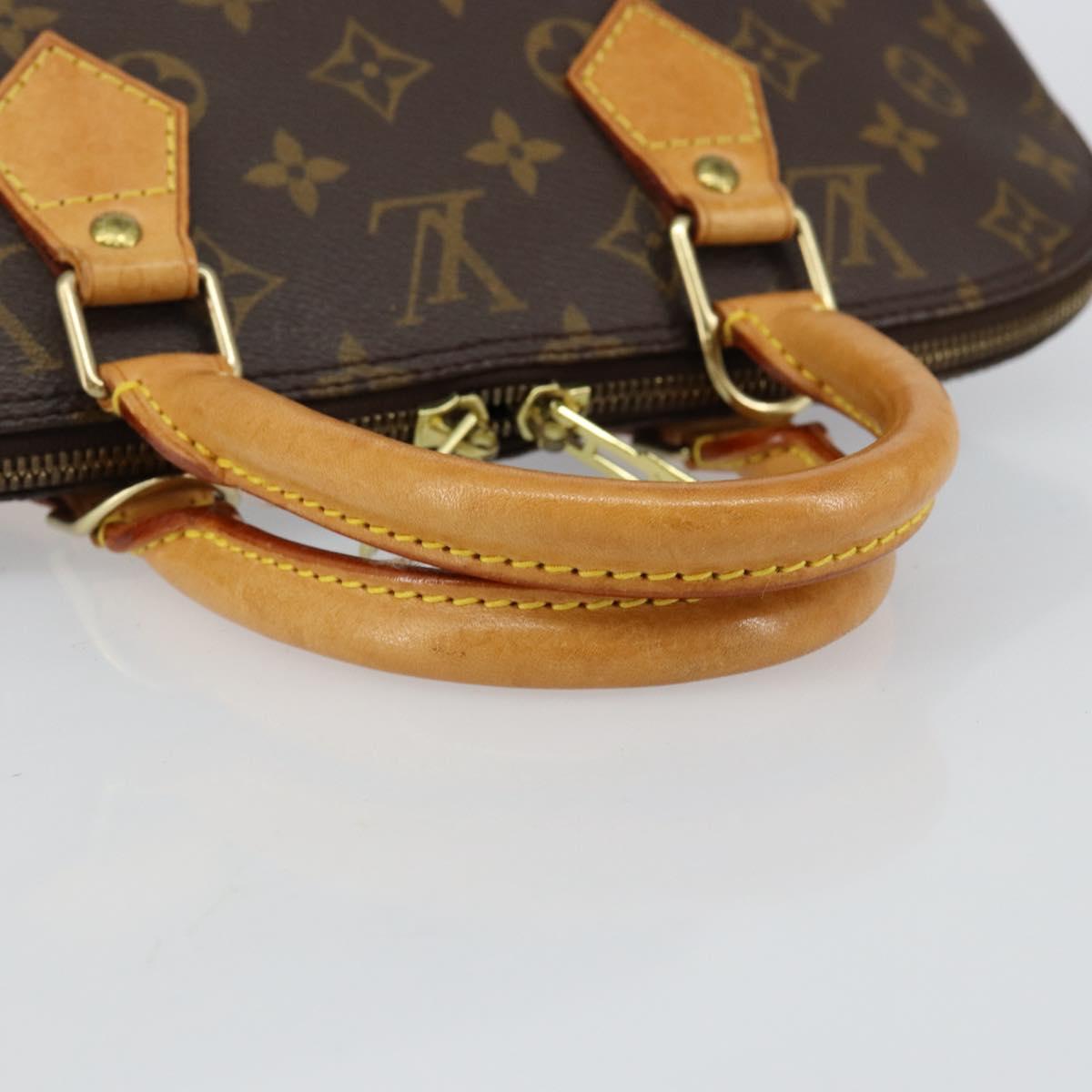 Louis Vuitton Alma Handbag Monogram Canvas, BROWN, CANVAS, Handbag