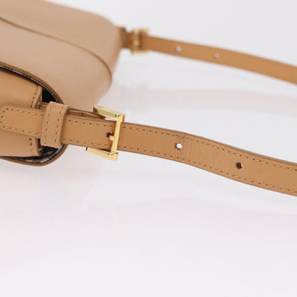 Burberry Shoulder Bag Leather, Beige, Leather, Shoulder Bag