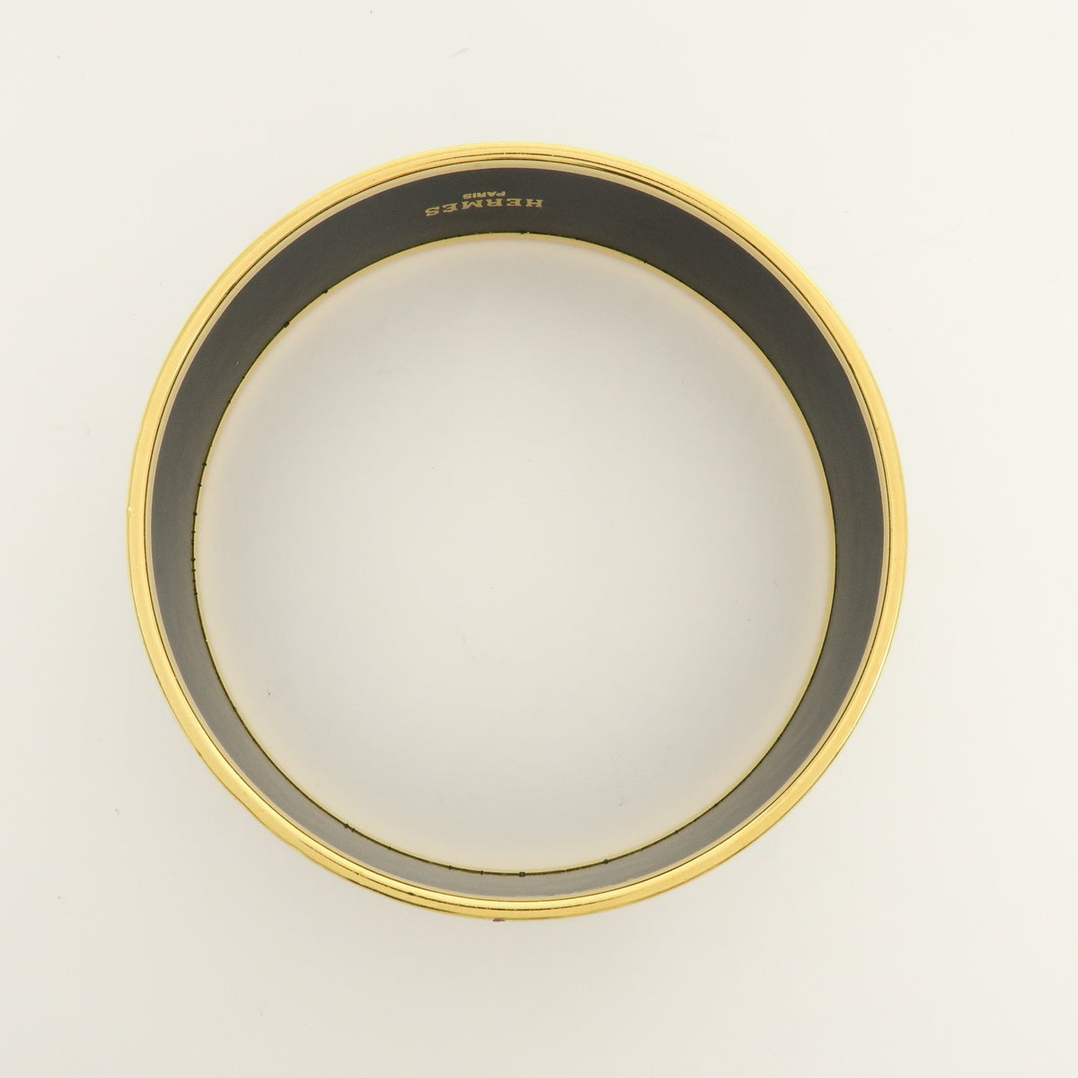 Hermes Caleche Bangle Enamel, Multicolour, Gold Plated, Bracelet