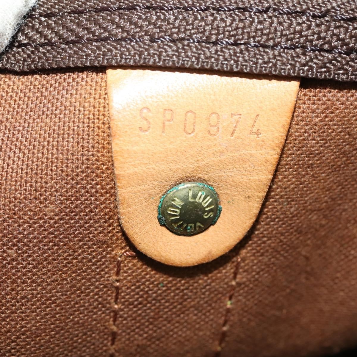 Louis Vuitton Keepall Monogram, Brown, Canvas, Travel Bag
