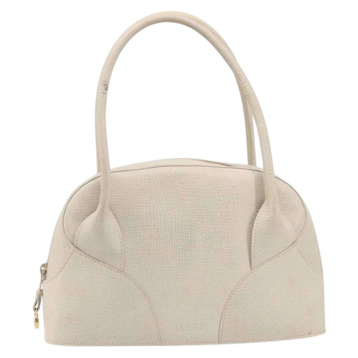 Loewe Tote Leather, White, Leather, Tote Bag