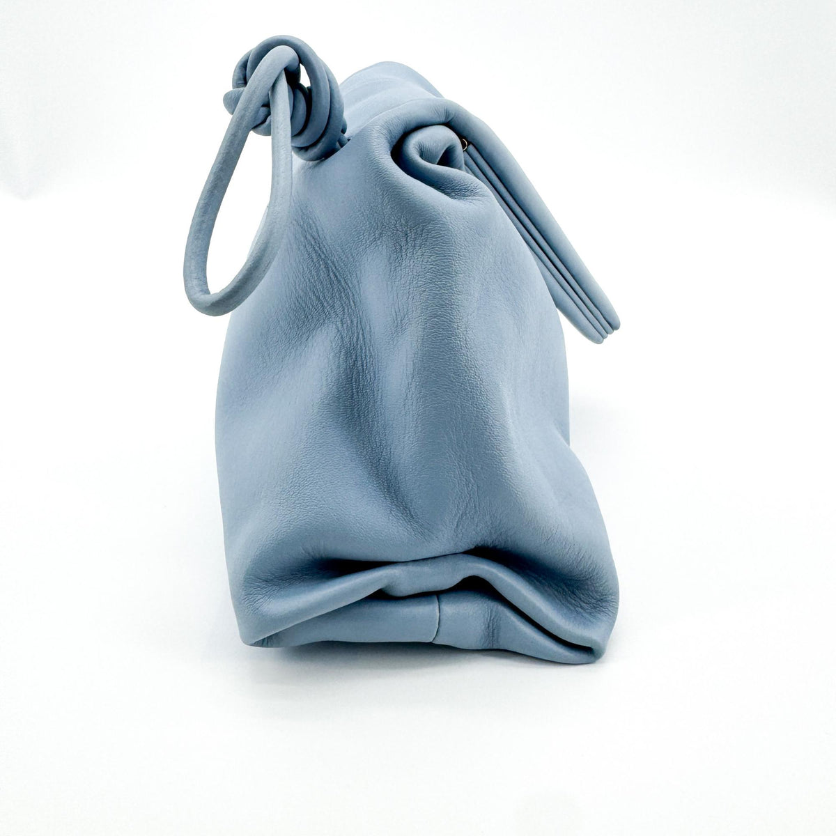 Bottega Veneta BV Trine Fold Clutch Leather, Blue, Leather, Clutch