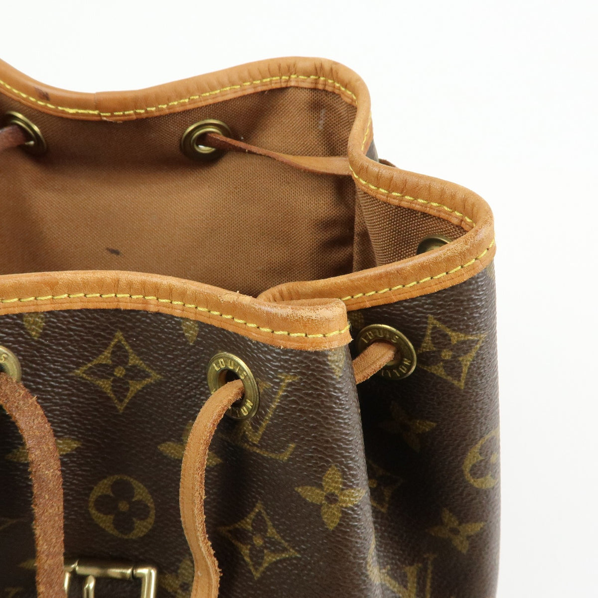 Louis Vuitton Montsouris Monogram Canvas, Brown, Canvas, Backpack