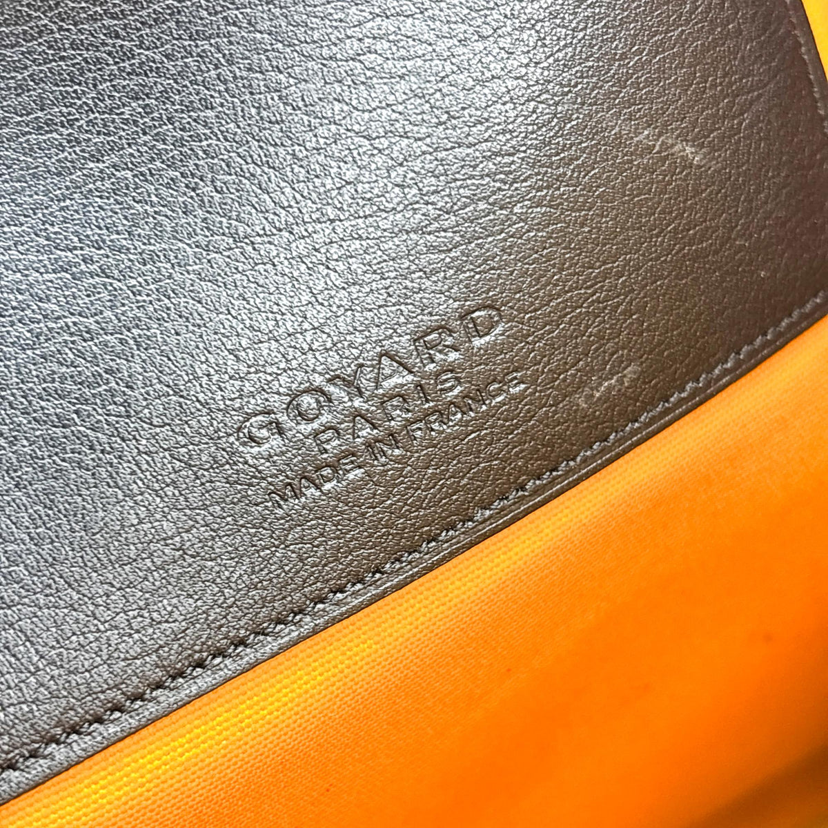 Goyard Senat Zip Coated Canvas, Black, Canvas, Clutch