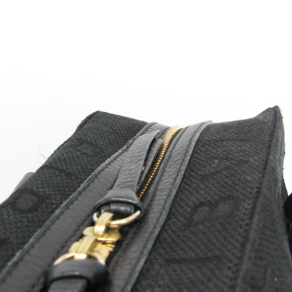 Bvlgari Logomania Canvas, Black, Canvas, Handbag