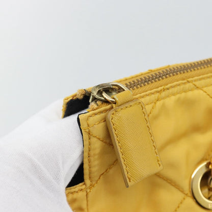 Prada Re-Edition 1995 Chain Quilted Re-Nylon, Yellow, Nylon, Tote Bag