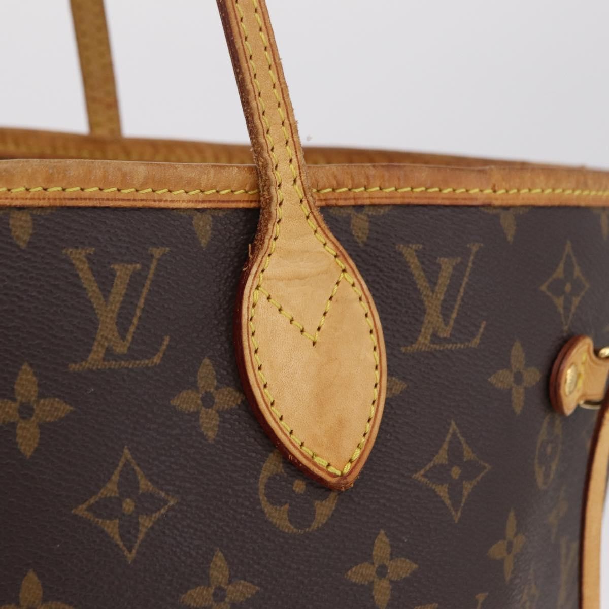 Louis Vuitton Neverfull Monogram Canvas, Brown, Canvas, Tote Bag