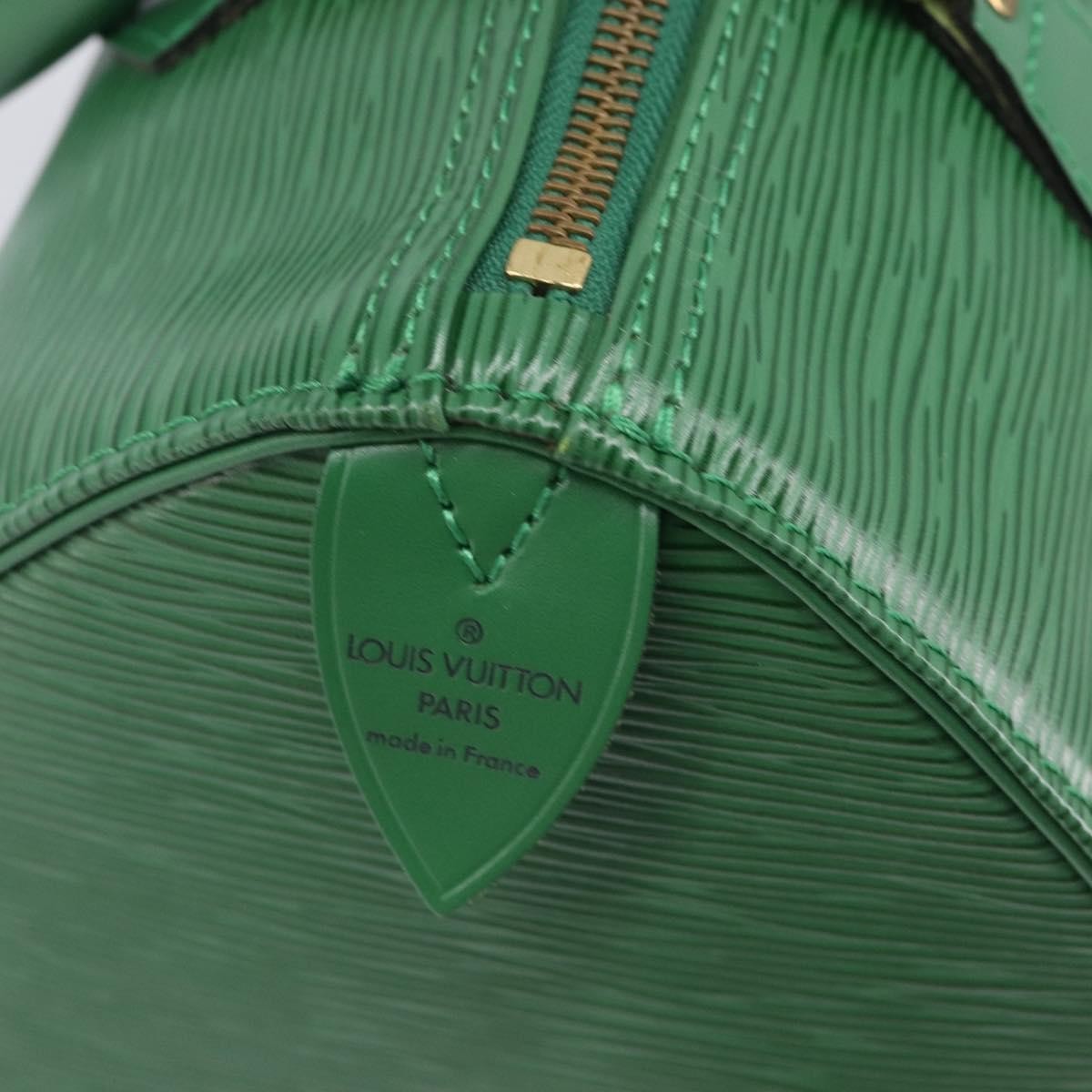 Louis Vuitton Speedy Epi Leather, Green, Leather, Handbag