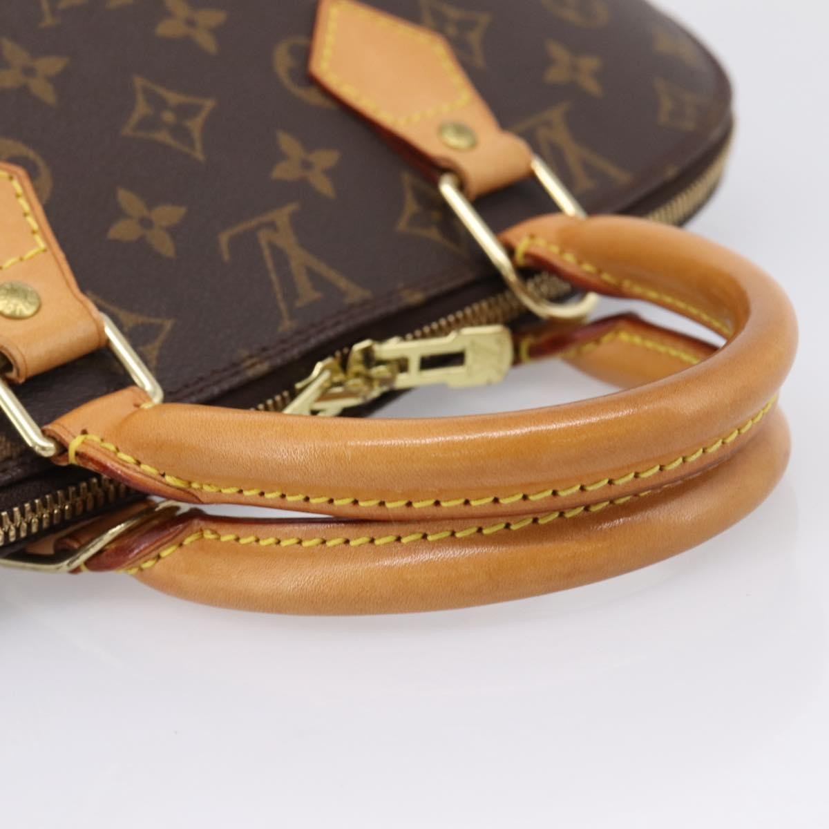 Louis Vuitton Alma Monogram Canvas, Brown, Canvas, Handbag