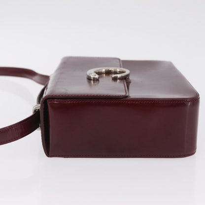 Cartier Panthère Shoulder Patent Leather, Burgundy, Patent Leather, Shoulder Bag