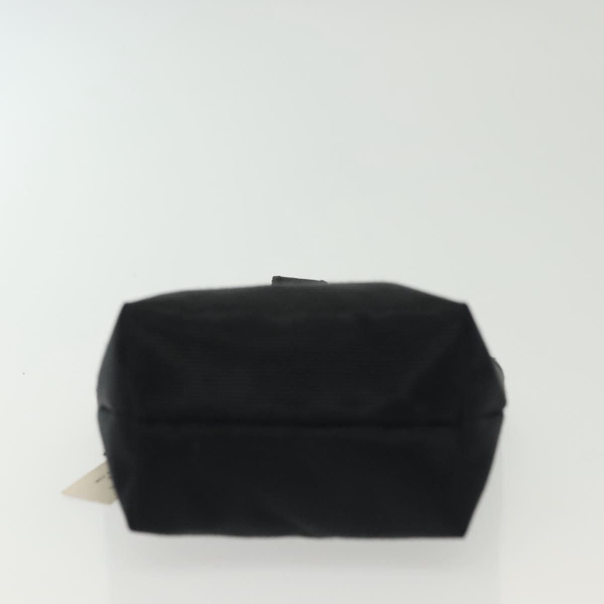 Celine Circle Logo Pouch Nylon, Black, Nylon, Clutch