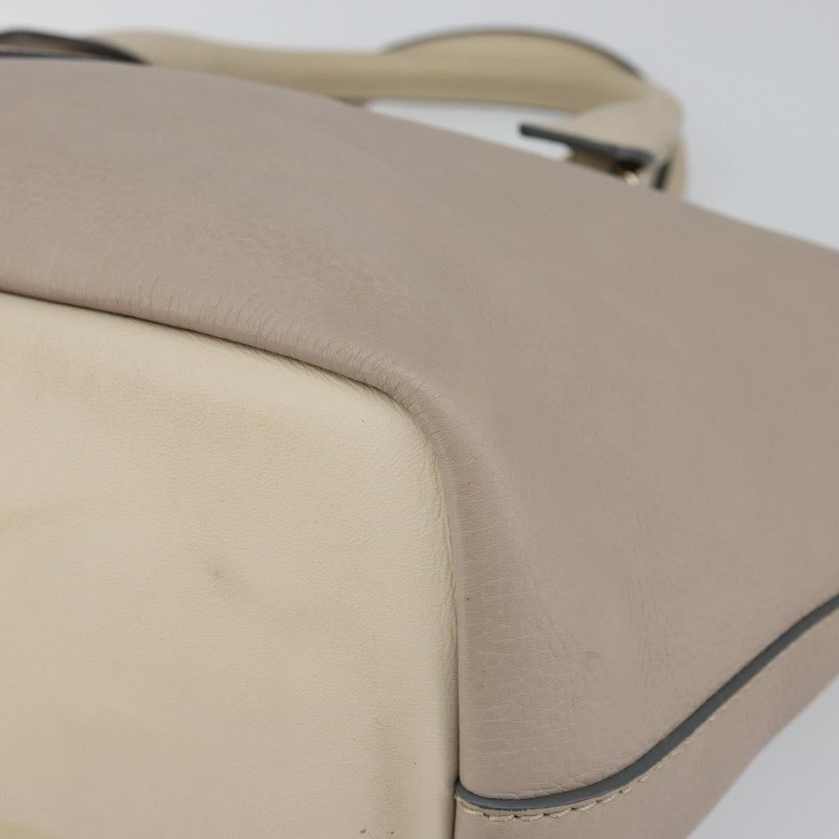 Chloe Bicolor Baylee Satchel Leather, Gray, Leather, Handbag