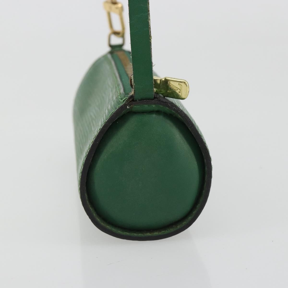 Louis Vuitton Soufflot Pochette Epi Leather, Green, Leather, Clutch