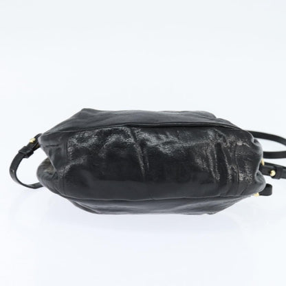 Chloe 2way shoulder bag Leather, Black, Leather, Shoulder Bag