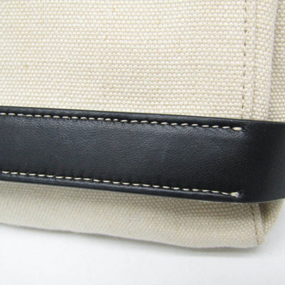 Bottega Veneta Fold Over Canvas with Leather, Beige, Canvas, Crossbody Bag