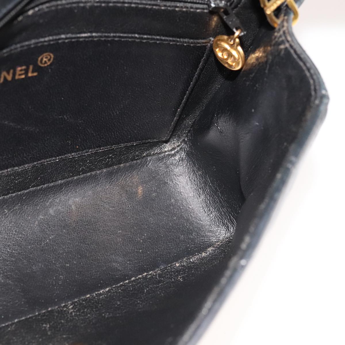 Chanel Vintage Diana Flap Bag Quilted Lambskin, BLACK, LEATHER, Shoulder bag