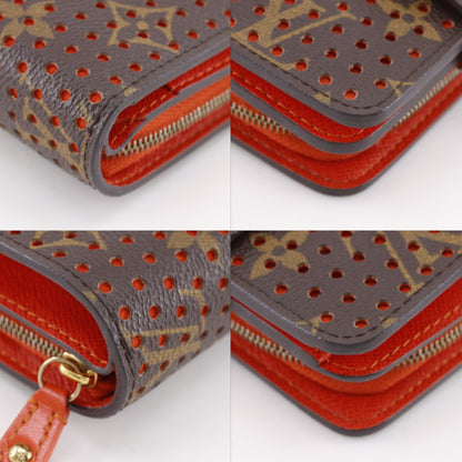 Louis Vuitton Compact Zip Perforated Monogram Canvas, Brown, Canvas, Wallet