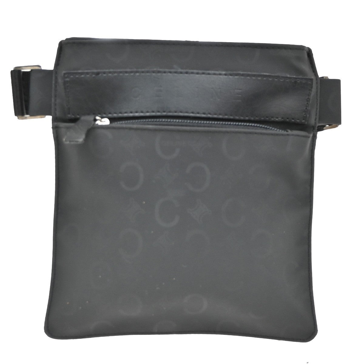Celine Macadam waist Nylon, Black, Canvas, Backpack
