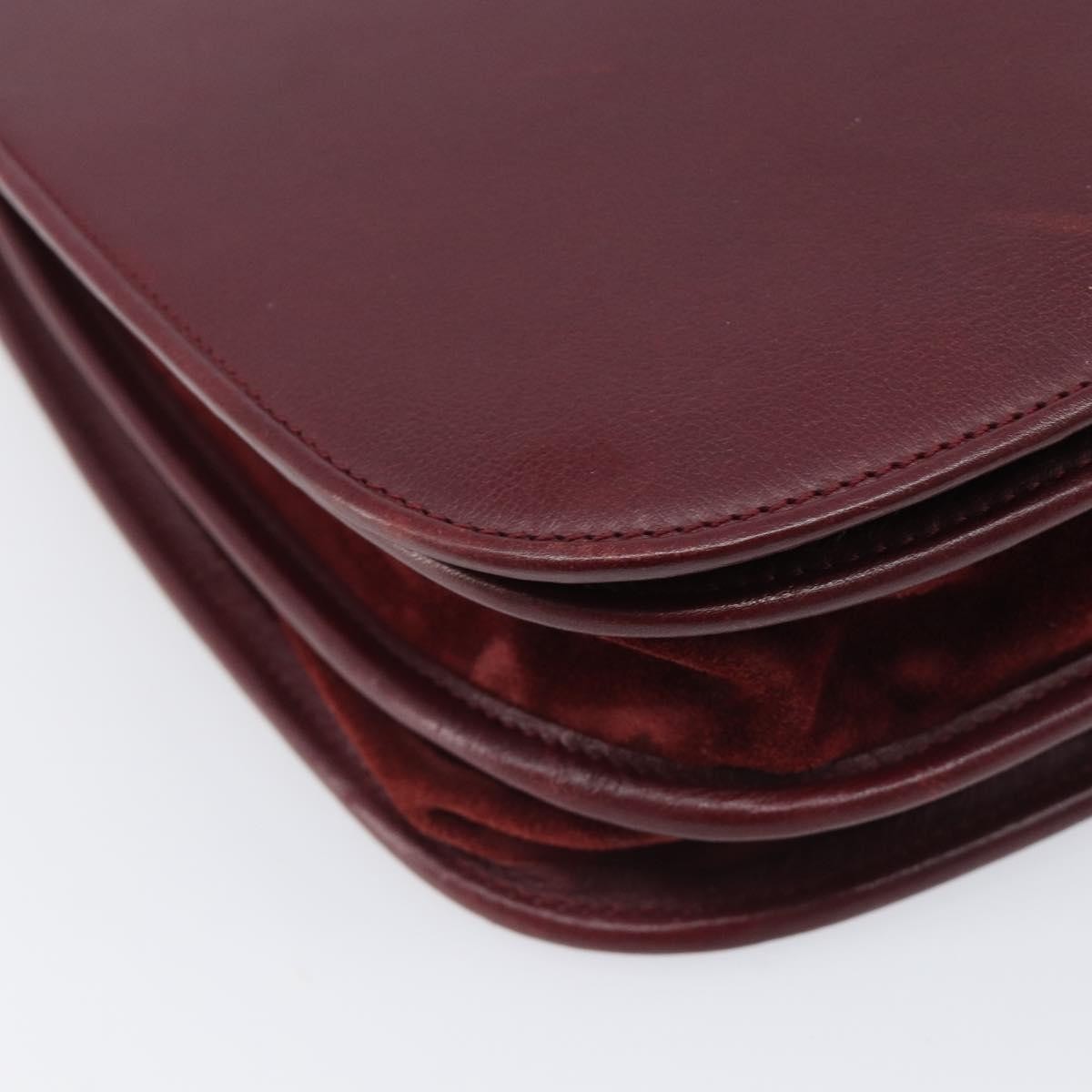 Cartier Must De Cartier Leather, Burgundy, Leather, Shoulder Bag