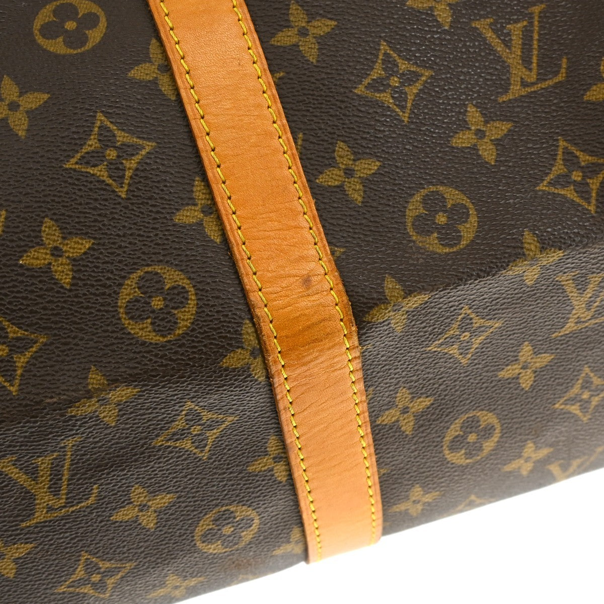 Louis Vuitton Keepall Bandoulière Monogram, Brown, Canvas, Travel Bag