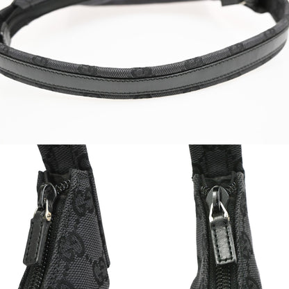 Gucci Hobo GG Canvas, Black, Canvas, Shoulder Bag