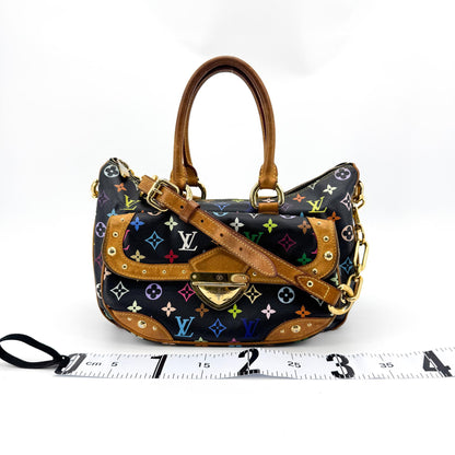 Louis Vuitton Rita Monogram Multicolor, Black, Canvas, Handbag