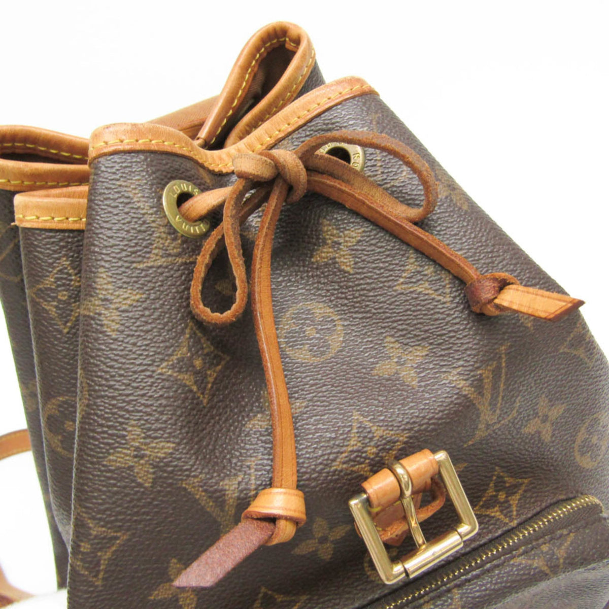 Louis Vuitton Vintage Montsouris Monogram Canvas, Brown, Canvas, Backpack