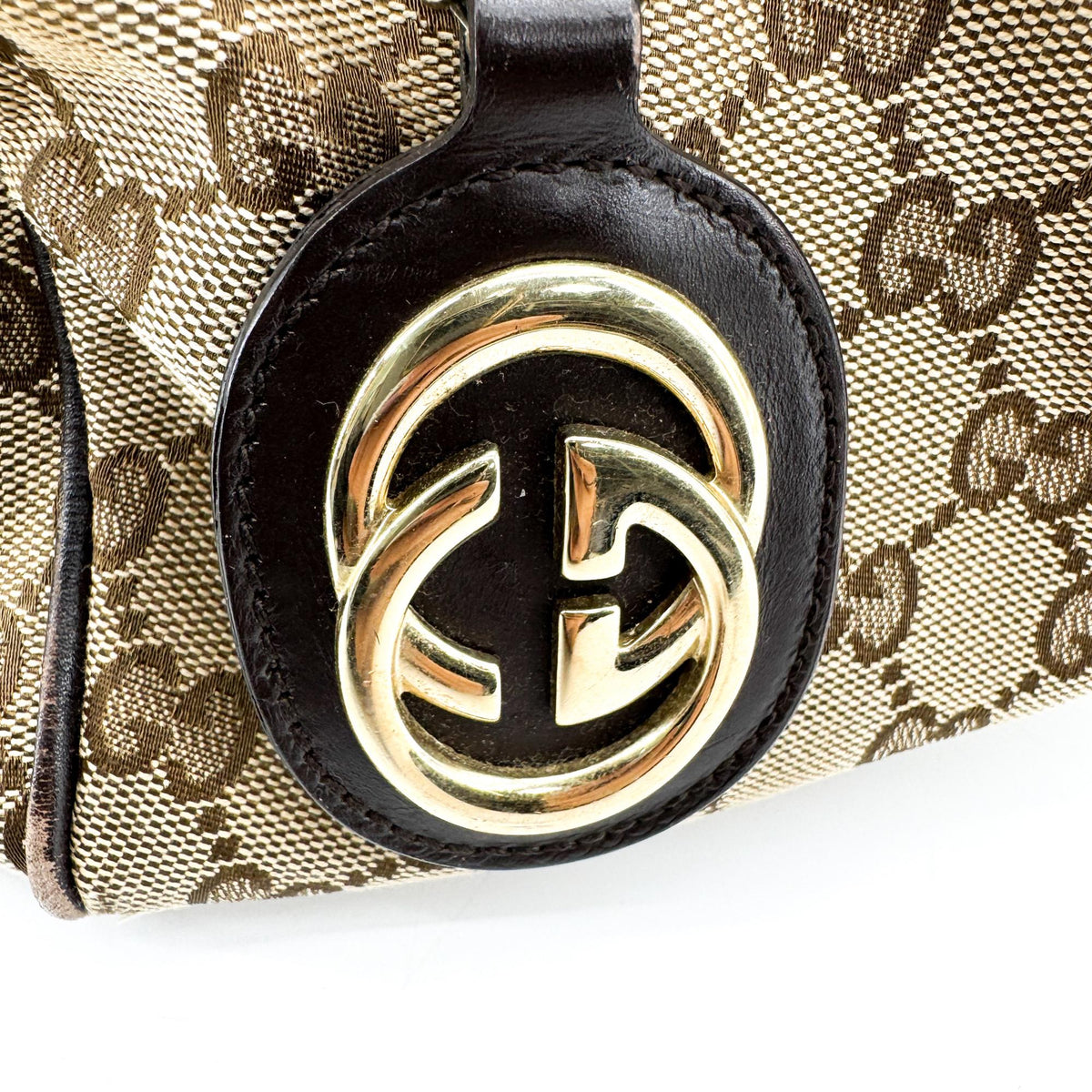 Gucci Sukey Tote GG Canvas and leather, Beige, Canvas, Tote Bag