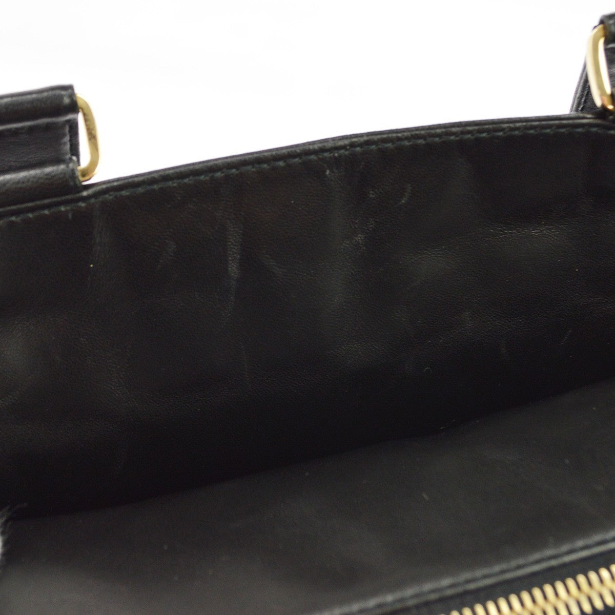 Chanel Chocolate Bar Barrel Quilted Leather, Black, Leather, Handbag