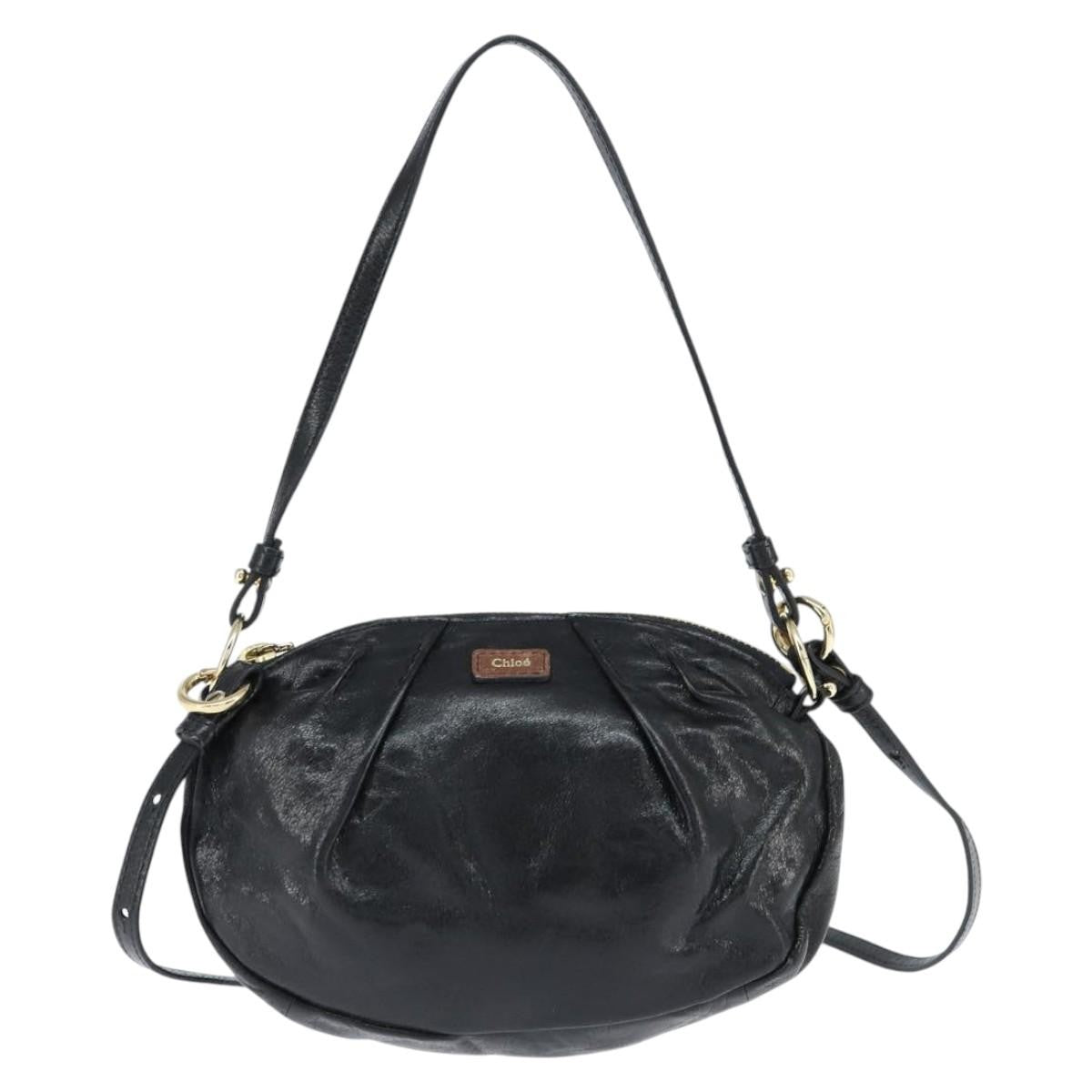 Chloe shoulder bag Leather, Black, Leather, Shoulder Bag