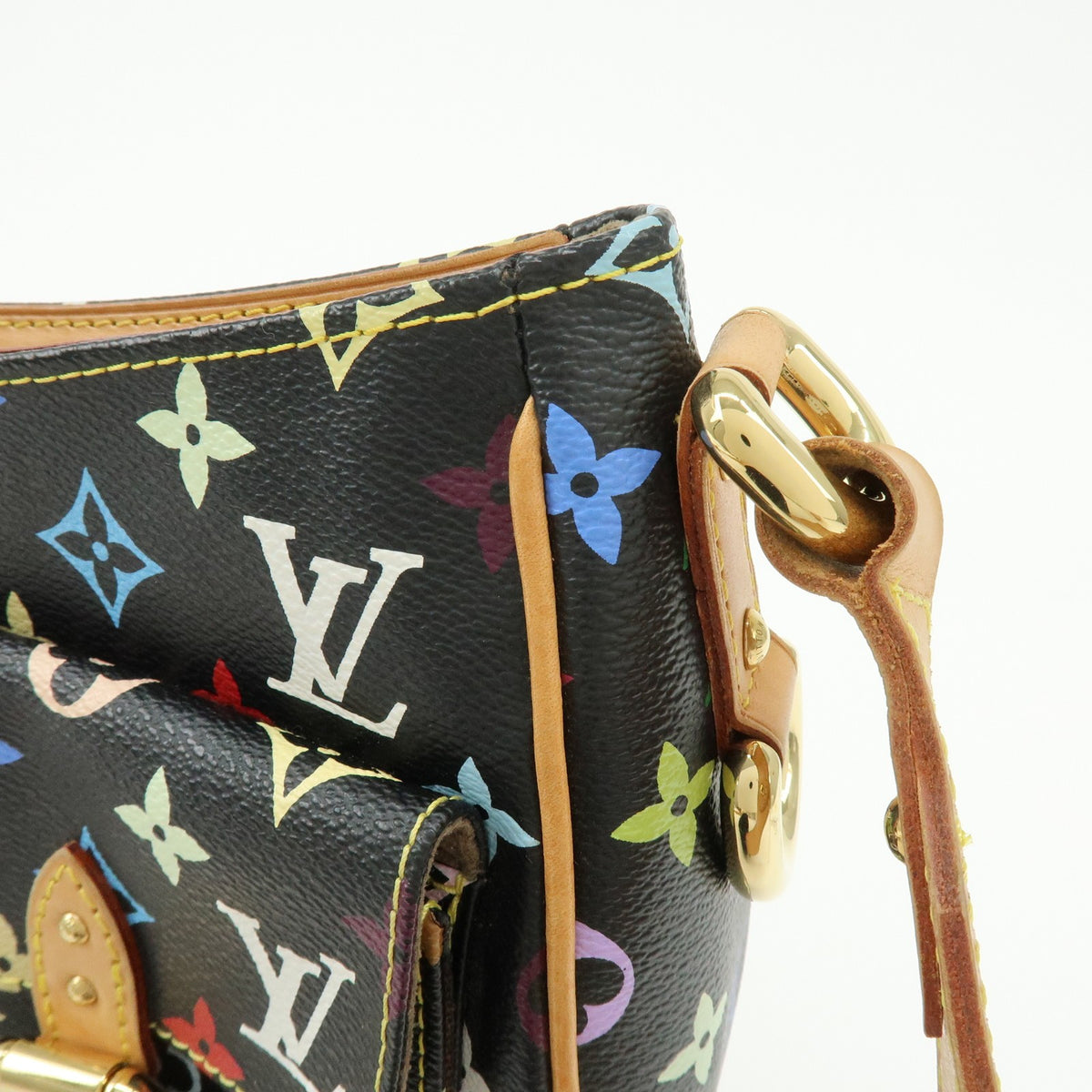 Louis Vuitton Lodge Monogram Multicolor, Black, Canvas, Handbag