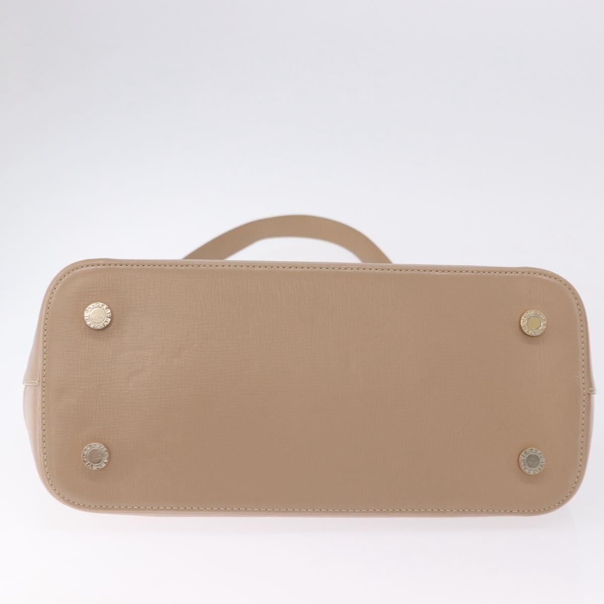 Bvlgari Isabella Rossellini Leather, Beige, Leather, Handbag