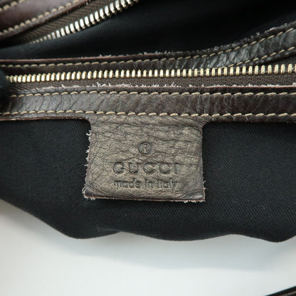 Gucci Horsebit GG Canvas and Leather, Brown, Canvas, Tote Bag