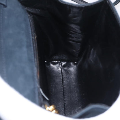Salvatore Ferragamo Vala Suede, Navy, Suede, Shoulder Bag