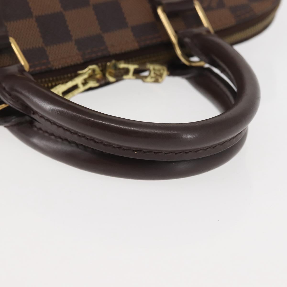 Louis Vuitton Alma Handbag Damier, BROWN, CANVAS, Handbag